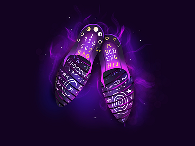 Occult Slippers Game Item dnd dungeons dragons game item occult procreate shoes smoke witch