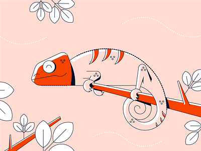 Chameleon Illustration