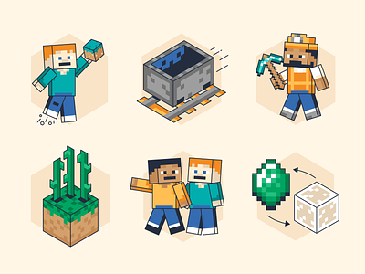 Minecraft Blocks by Clint Hess for Siege Media on Dribbble