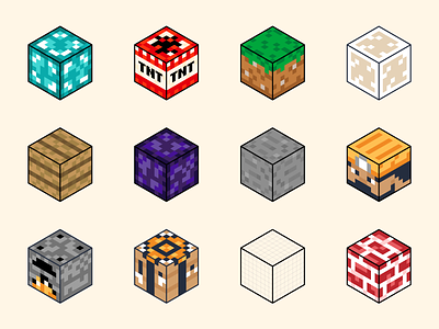 Minecraft Blocks block diamond game game art glass isometric minecraft stone texture video game