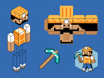 Minecraft Blocks by Clint Hess for Siege Media on Dribbble