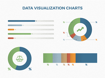 Data Visualization Charts bar chart charts comparison data pie chart stipple grunge visuals