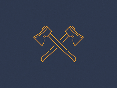 Crossed Axes axe axe throwing axes crossed line art line logo minimal art minimal logo simple logo