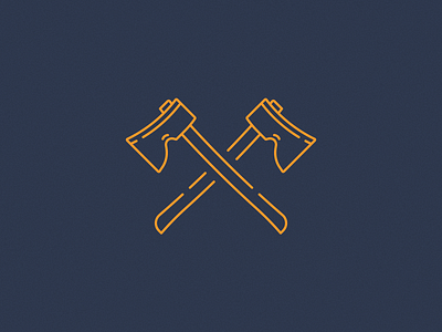 Crossed Axes axe axe throwing axes crossed line art line logo minimal art minimal logo simple logo