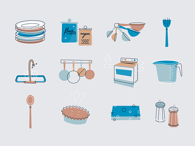 60's Kitchen Icons