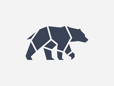 Polygon Bear bear bear logo black bear geometric geometry illustrator logo minimal polygon simple shapes