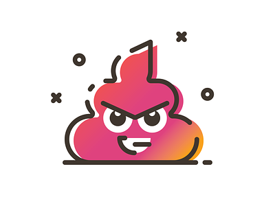 Las Mierdas - Fantasy Hockey Logo emoji fantasy hockey fantasy sports mascot poo poop poop emoji turd