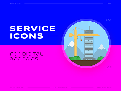 Service icons №2 azatdraw digital icons illustration web design