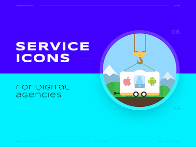 Service icons №6 azatdraw digital icons illustration web design