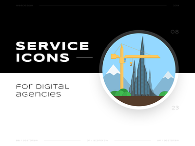 Service icons №8 azatdraw digital icons illustration web design