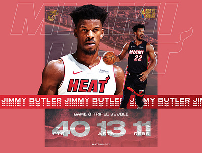 Jimmy Butler - Game 3 basketball design graphic design jimmy butler nba sports sports design