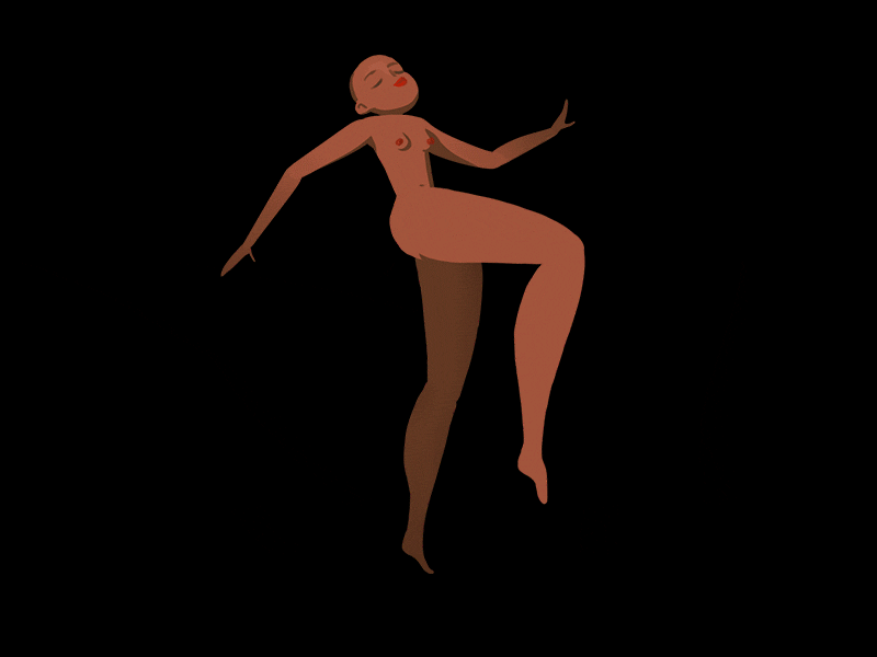 Levitate adobe animation character design female floating illustration levitate queen rebirth rigging swimming venus