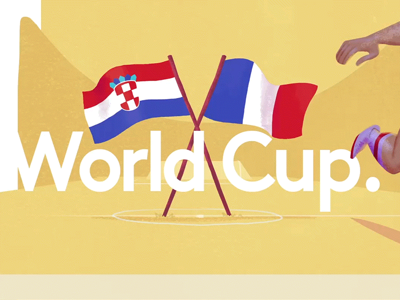 World Cup. cel animation croatia finals france illustration photoshop soccer social world cup