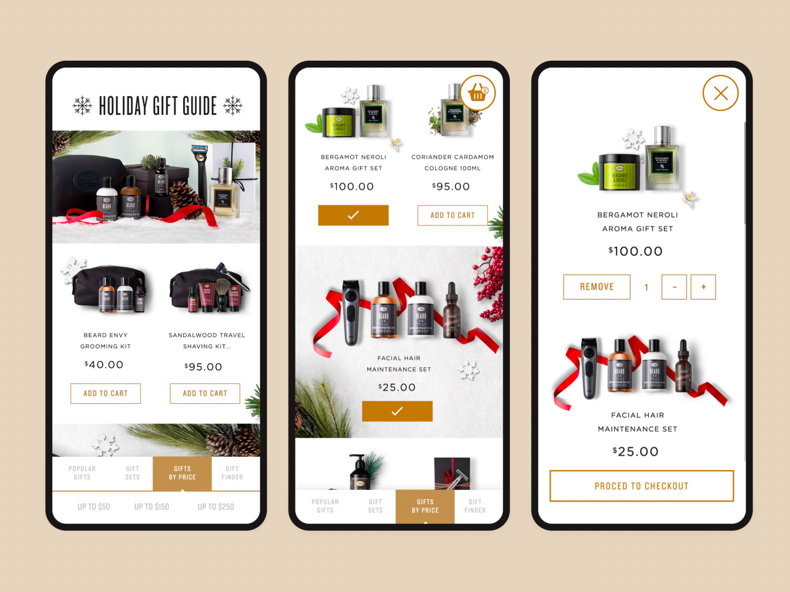Gift Guide Add to cart Interaction by Andres Rodriguez on Dribbble
