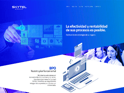 Skytel Web design isometric web