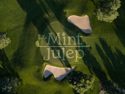 The Mint Julep branding golf golf club golf trip logo mint mint julep