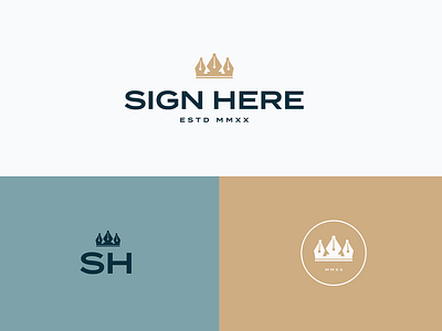 SignHere — Brand Concepts branding concept logo luxury notary pen