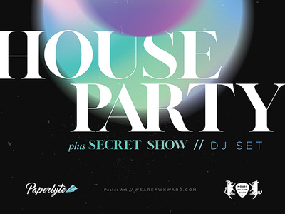 House Party | Part 2 event flyer gradients poster