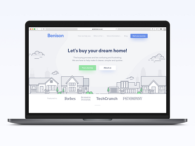 Buying & Renting A New Home Platform illustration uiuxdesign web design