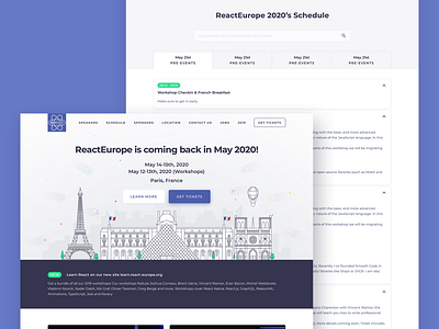 React Europe 2020 Design Concept