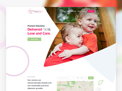 Child Care Web Design Concept ui ux design web design wordpress