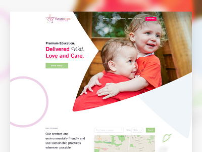 Child Care Web Design Concept