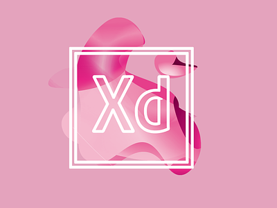 Adobe XD logo adobexd album colors concept design effect illustration logo poster redesign wave