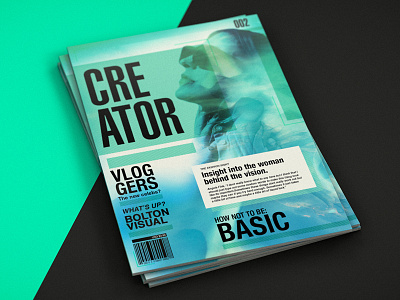 Creator MAG cinema 4d creator graphic design magazine photoshop typography
