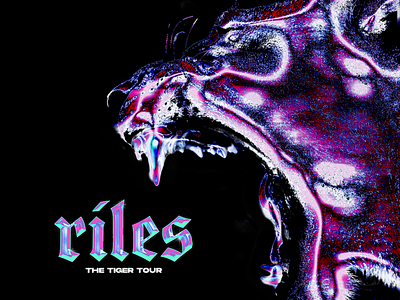 RILES TIGER animals art branding cd cover chrome font illustration logo logotype music plastic tiger typography urban