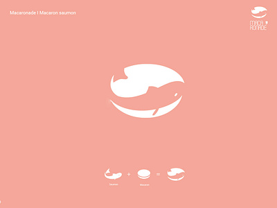 LOGO MACARON art branding cake design fish font food french gastronomy logo macraon patisserie saumon typography vector