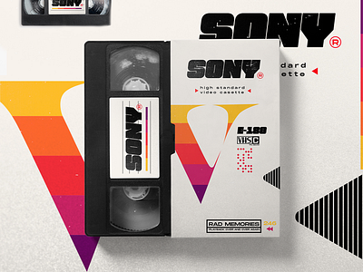 VHS SONY RETRO CASETTE