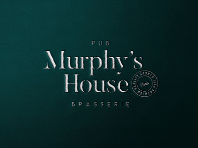 Murphy's House art branding brasserie design font food irish logo pub restaurant typography vector