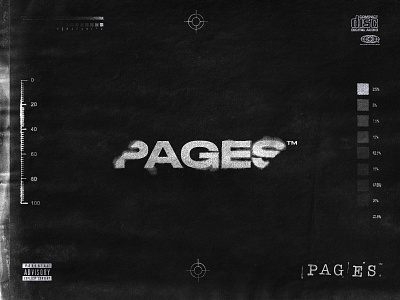 Type Pages album black branding disc font logo music print printing rap type typewriter typography urban vintage writer