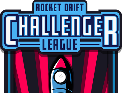 Challenger League esports illustrator logo rocket league
