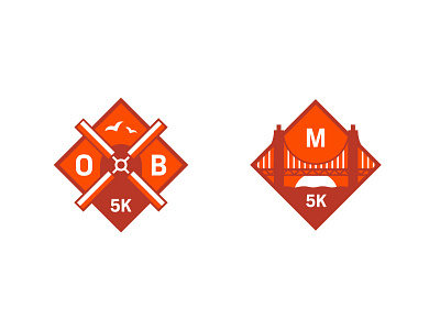 Strava Races: 5K Badges badge badges branding strava