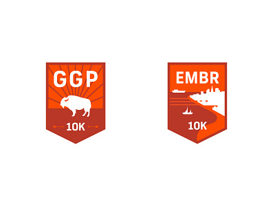 Strava Races: 10K Badges badge badges branding strava