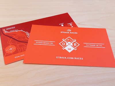 Strava Races Card Handouts