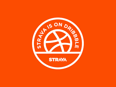 Strava + Dribbble orange strava team