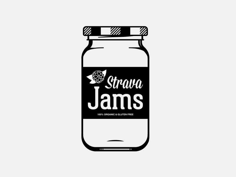 It's Strava Jams Week! gif illustration one color