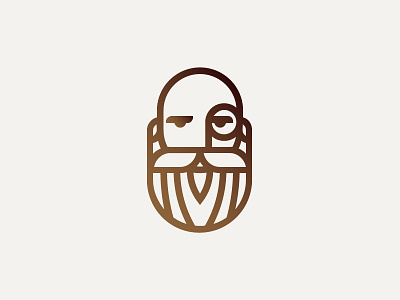 Concept logo for The Bearded Savant