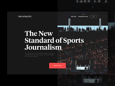 The New Standard in Sports Journalism homepage sports web