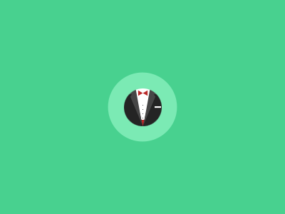 Tux badge bow tie icon suit tuxedo