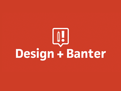 Design+Banter logo badge banner logo