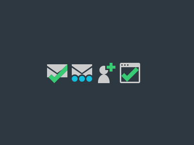 Slightly bigger icons account add browser check icon publish tick ui ux