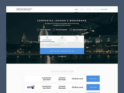 Broadband Comparison Site
