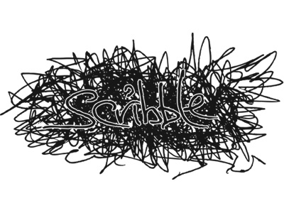 Scribble logo mono scribble