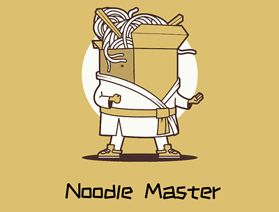 Noodle Master 02 design flat icon illustration vector