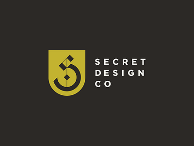 Secret Design Co banner blackletter branding gothic identity logo monogram secret shield studio typography wordmark