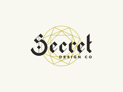 Secret Design Co Alternative Logo blackletter branding cult gothic identity logo monogram secret secret society studio typography wordmark