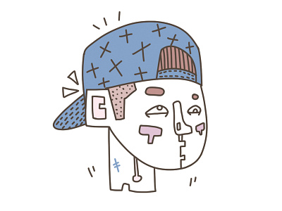 head portrait design illustration 插画